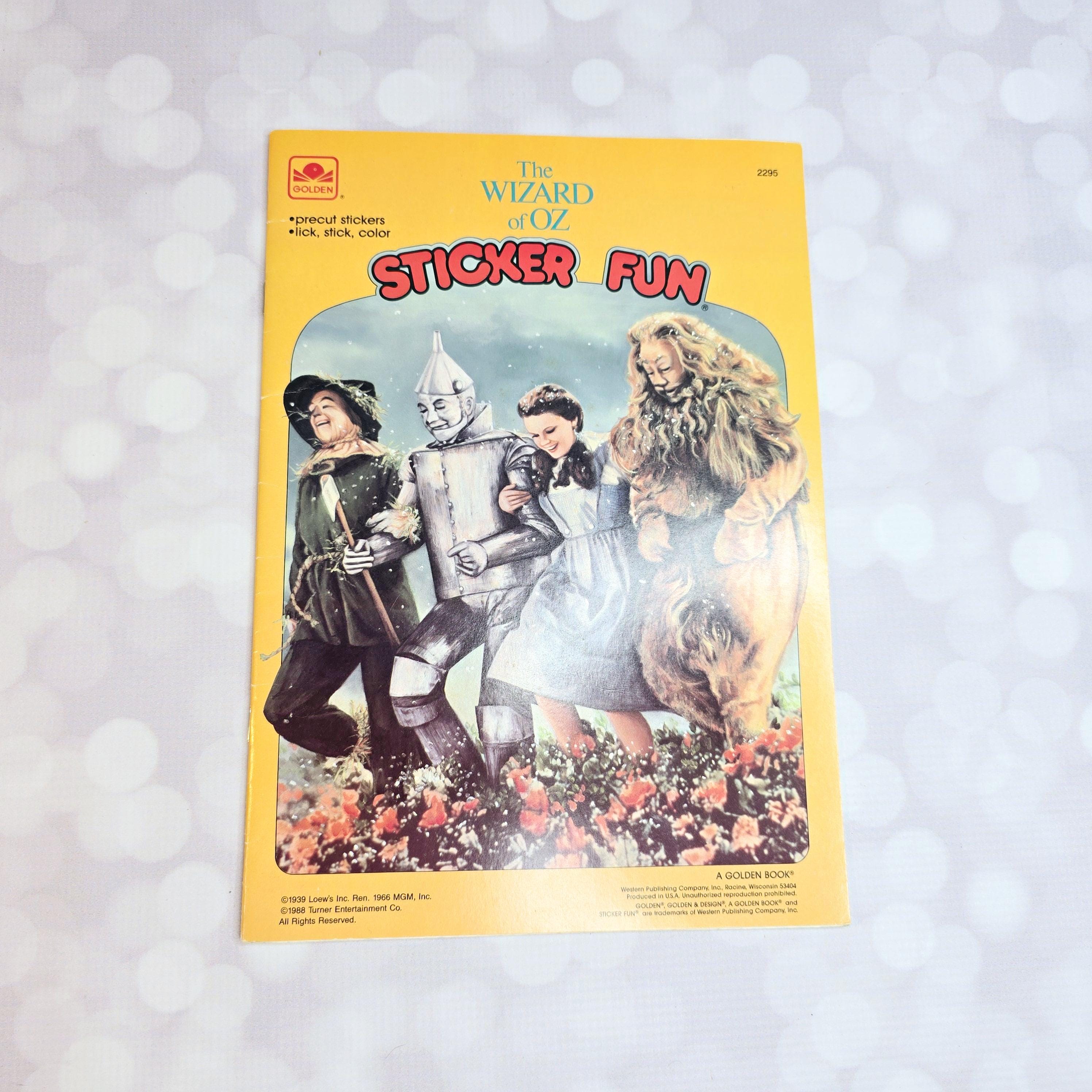 Vintage Wizard of Oz Sticker Activity Book, 1988 - Etsy