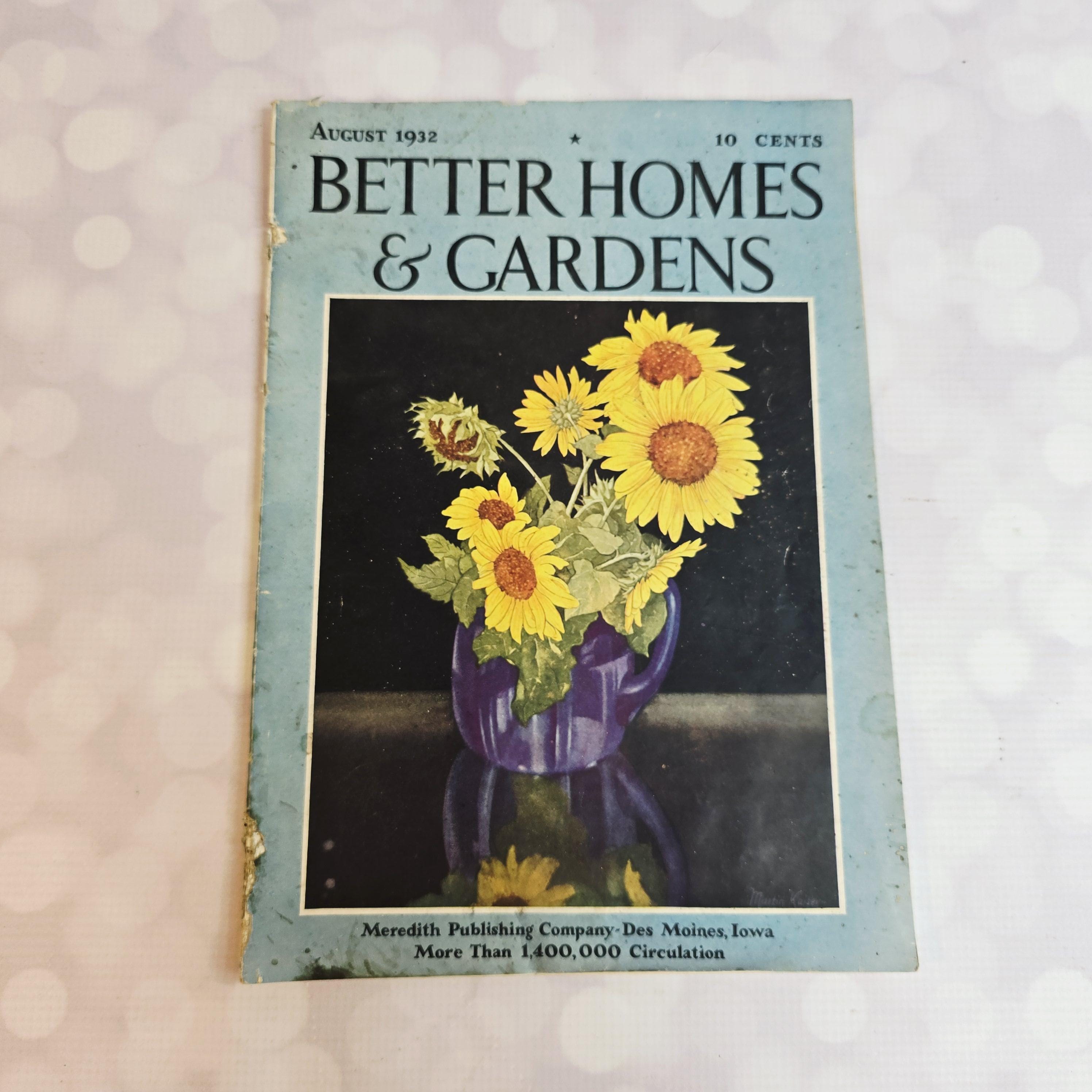 Vintage Better Homes and Gardens Magazine, August 1932