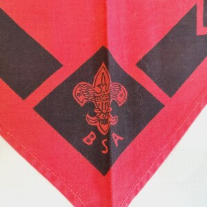 Red Bsa Lettering Vintage BSA Neckerchief, Boy Scouts - Etsy