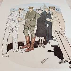 Vintage Uniforms of the US Navy Print, H. Charles McBarron Jr image 3