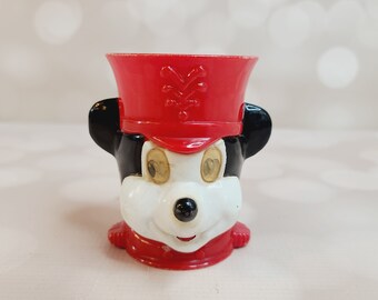 Taza de Mickey Mouse con el logo de líder de banda vintage