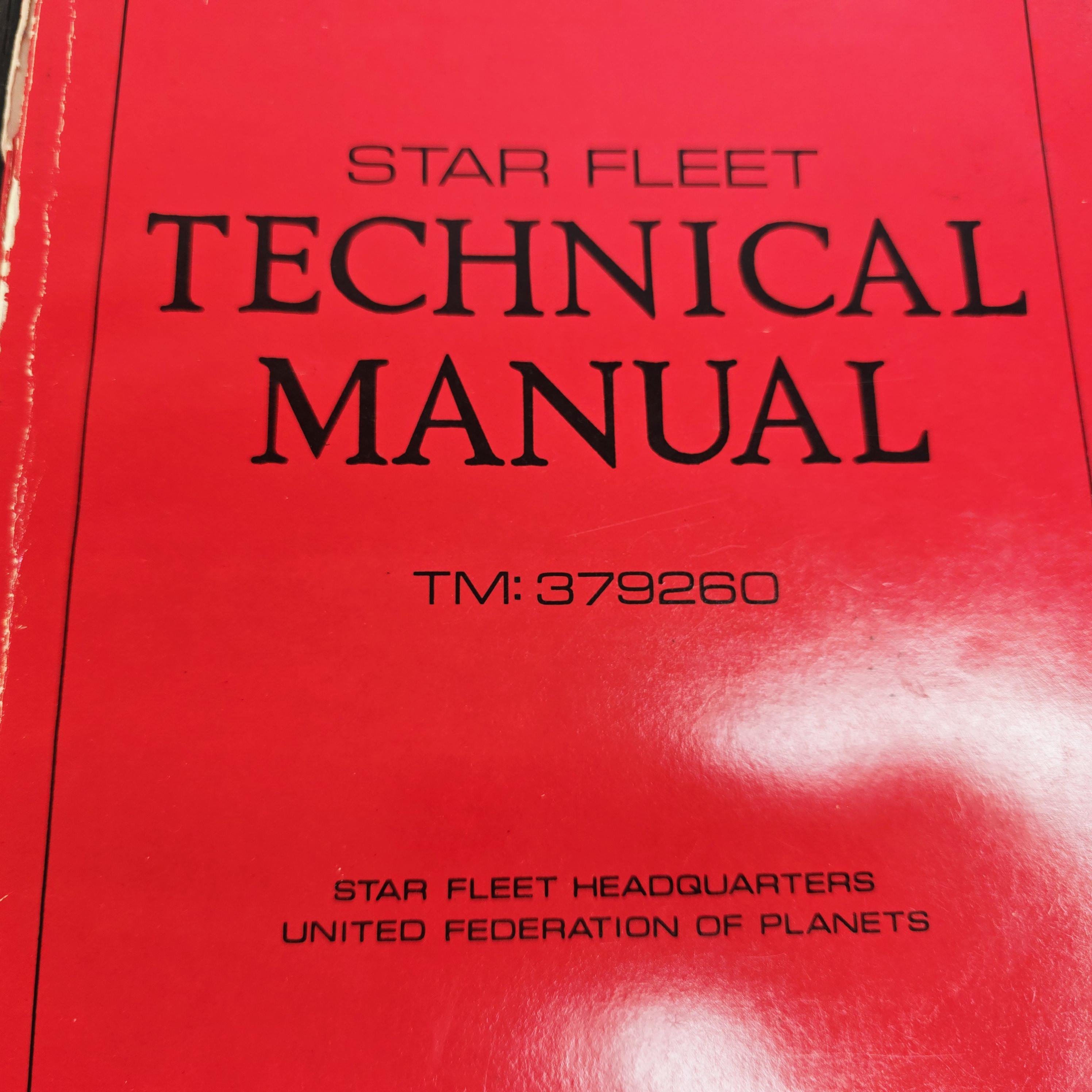 Vintage Star Trek Star Fleet Technical Manual, 1975 - Etsy