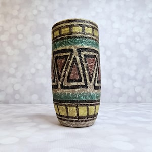 Vintage Mid Century Italian Lava Pottery Vase