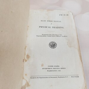 Vintage Military Field Manual and Physical Training Book, 1941 - Etsy
