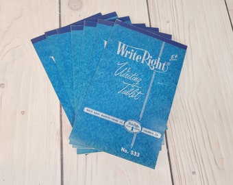 Vintage Notebooks Set of 7, Lined Paper