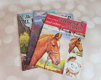 Vintage Painting Books, Set of 3