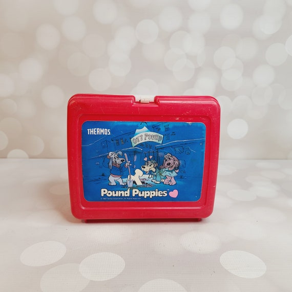Vintage Pound Puppies Plastic Lunch Box