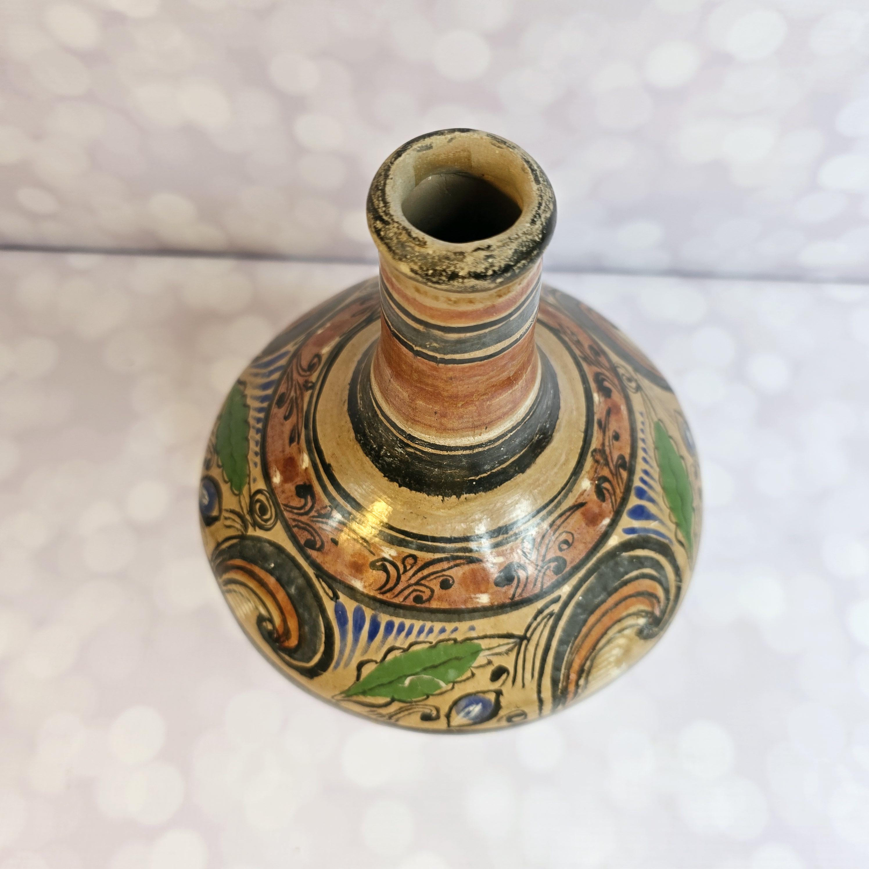 ヴィンテージ メキシコ陶器花瓶 - Etsy 日本