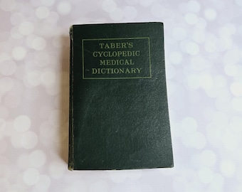 Diccionario médico enciclopédico de Taber antiguo