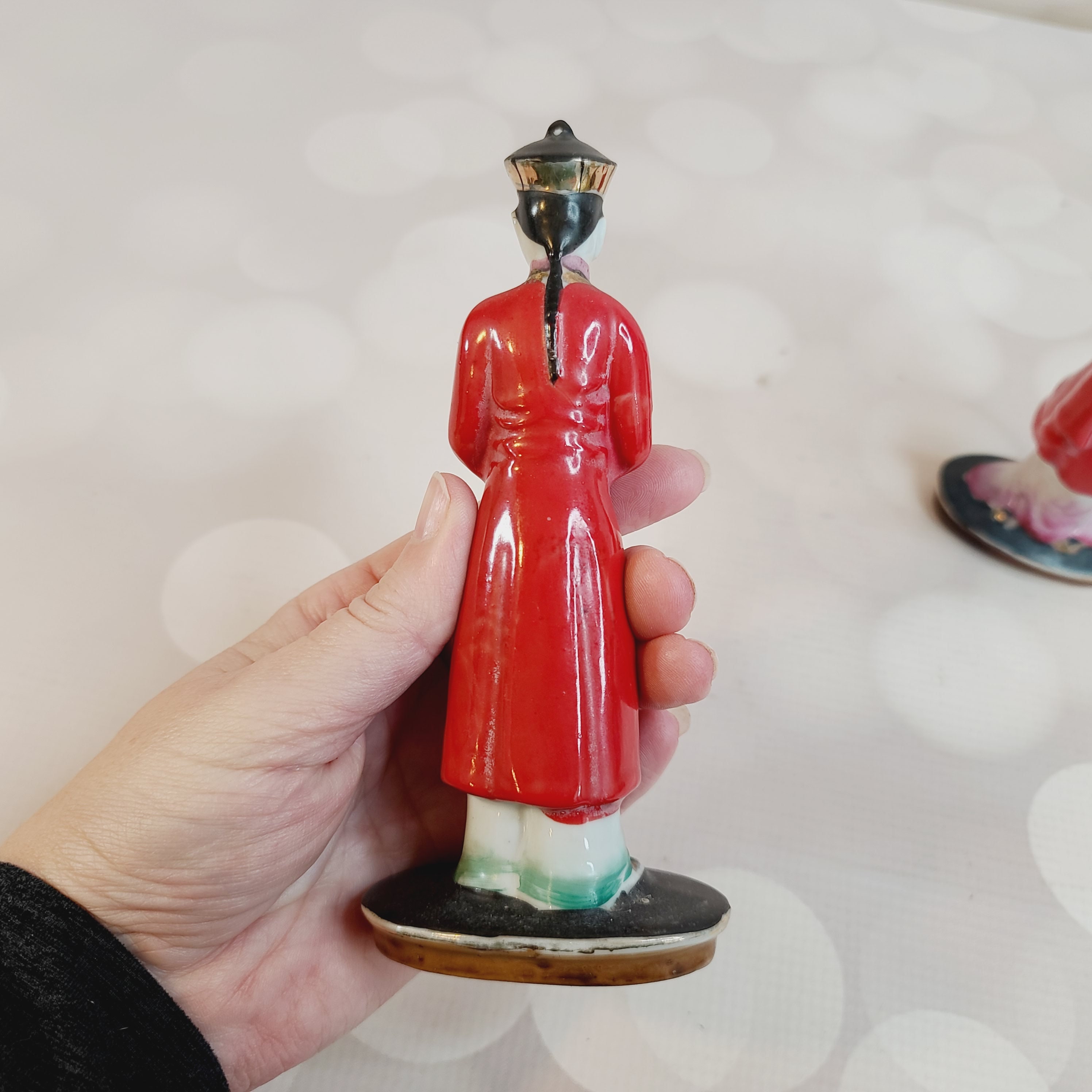 Vintage Porcelain Couple Figurines Victorian Style Made In