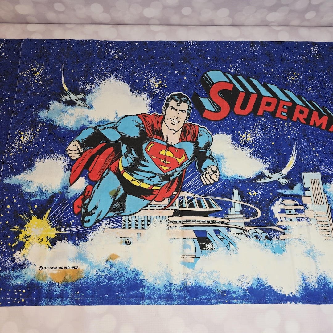 Vintage Superman Pillow Case, 1978 - Etsy