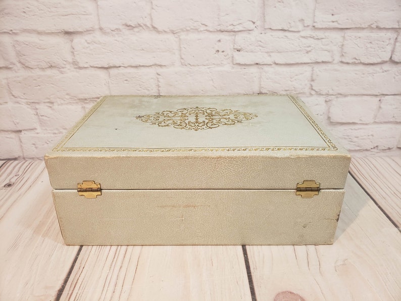 Vintage Blue Jewelry Box