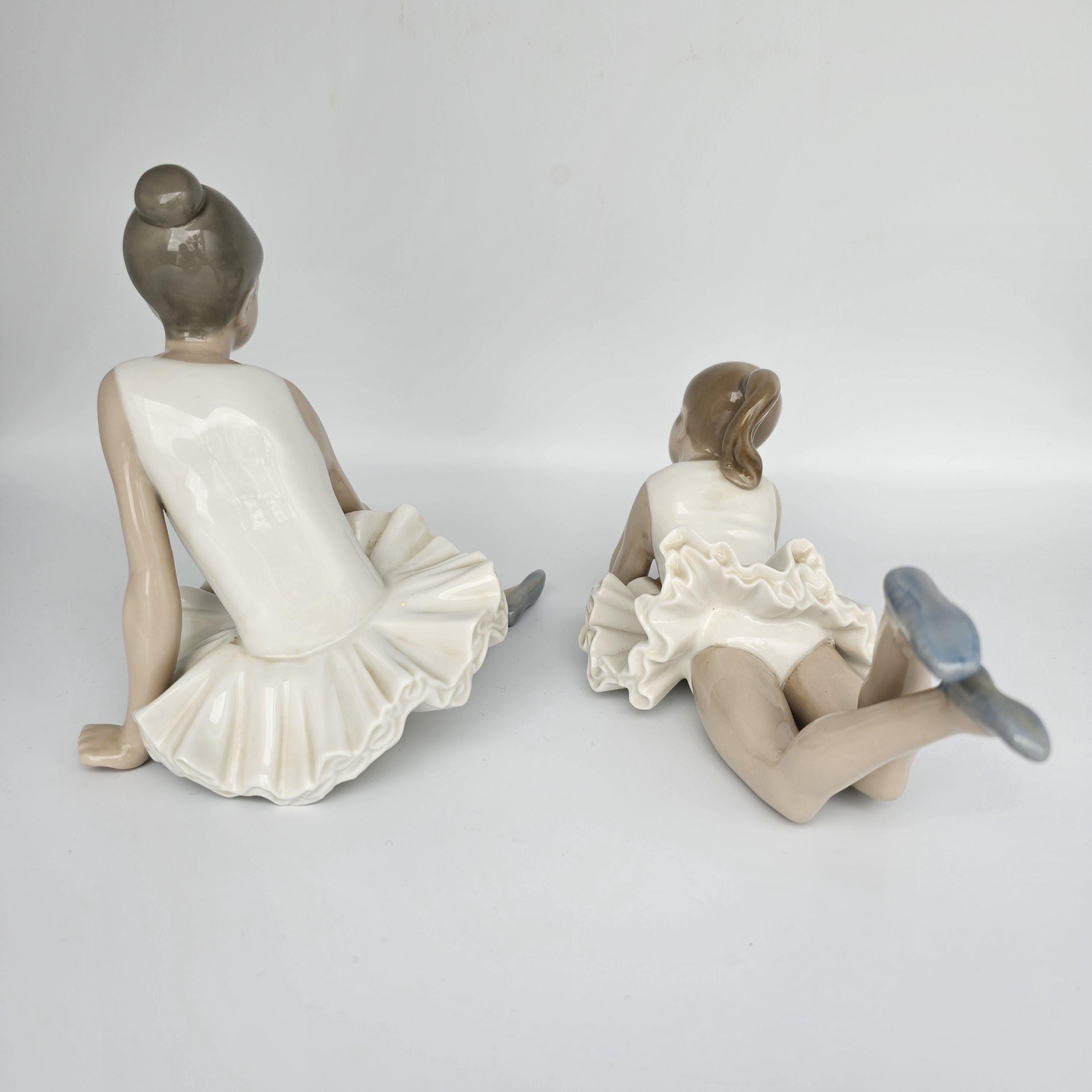 リヤドロ作の魅力的なナオの陶器製バレリーナ像2体 - Etsy 日本