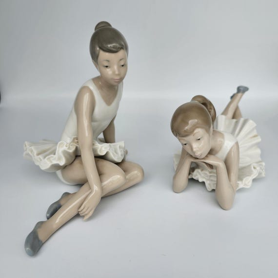 リヤドロ作の魅力的なナオの陶器製バレリーナ像2体 - Etsy 日本