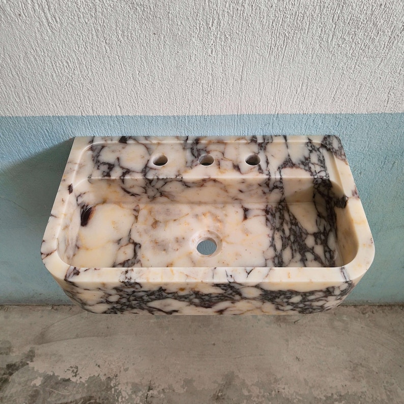 Viola Marble Sink powder room