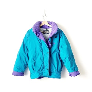 Vintage 90s North Face Teal Blue Oversized Puffer Jacket