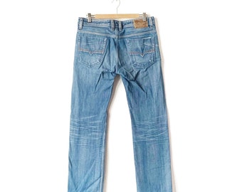 Diesel Y2K Distressed Straight Leg Jeans Size 32 - Etsy