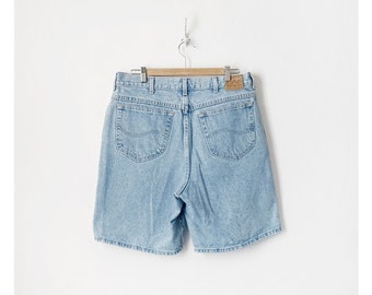 Vintage 90s Lee Jeans Mid Waist Light Wash Denim Shorts