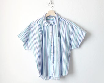 Vintage 70s Oversized Striped Top