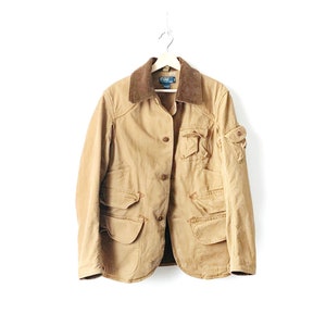 ジャケット・アウター 90s Polo by Ralph Lauren Suede Hunting Vintage 90s Polo Ralph Lauren Sunfaded Hunting Chore Jacket