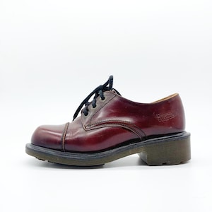 ビンテージ ドクターマーチン 2ホール  オックスフォード UK4 バーガンディ 102869 ヴィンテージ ブーツ 「ドクターマーチン」 Dr. Martens