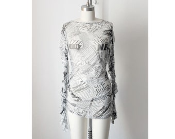 Vintage Y2K See Through Tunic Top