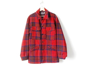 Vintage 70s Pendleton Buffalo Plaid Wool Men's Jacket
