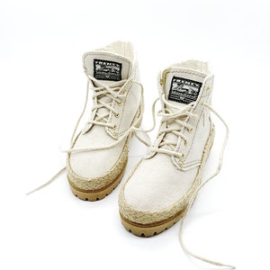 Vintage 90s Frenzy Standard Espadrilles Platform Ankle Boots image 2