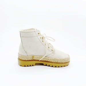 Vintage 90s Frenzy Standard Espadrilles Platform Ankle Boots image 4