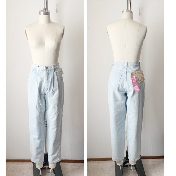 Vintage 90s Bill Blass High Waist Balloon Jeans - image 4