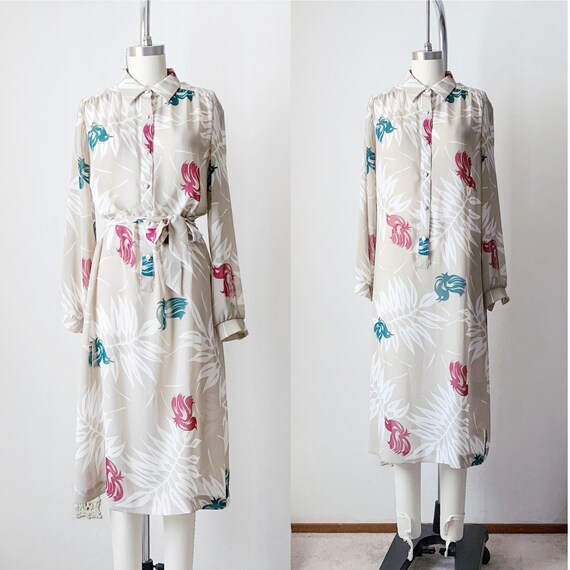 Vintage 70s Lanvin Floral Day Dress - image 4