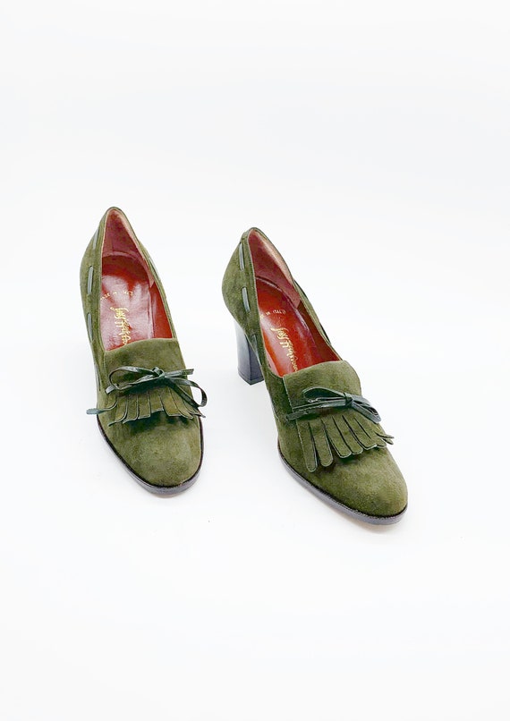 Vintage 60s Saks Fifth Avenue Fringe Loafers Plat… - image 8