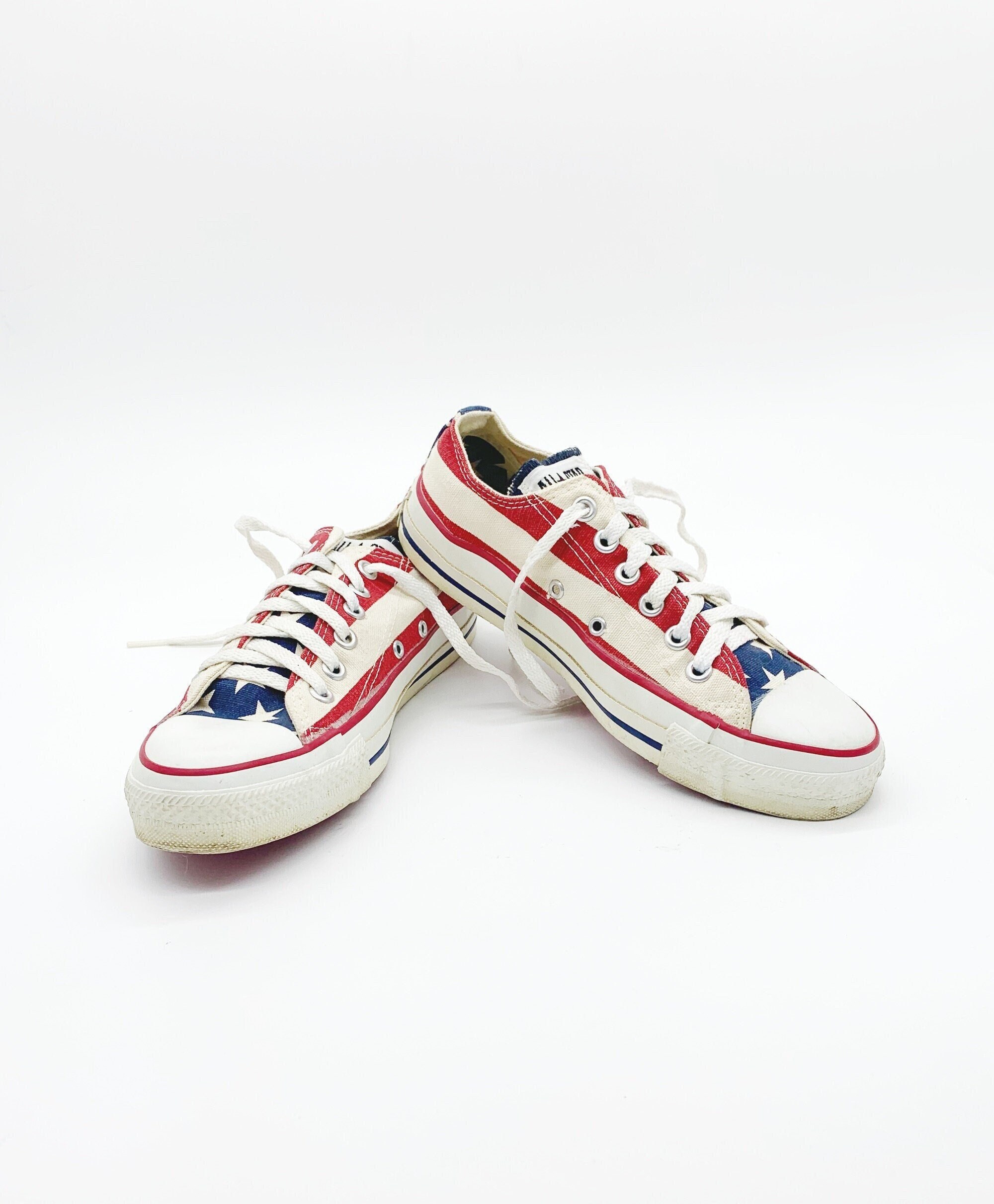 ALL STAR 赤 キャンバス スニーカーMade in USA 90s 90s USA製 CONVERSEコンバース ALL STARオールスター HI 赤 6.5