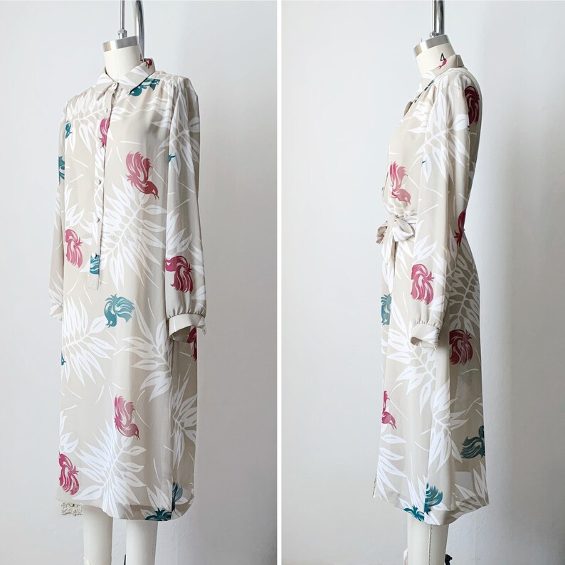 Vintage 70s Lanvin Floral Day Dress image 5