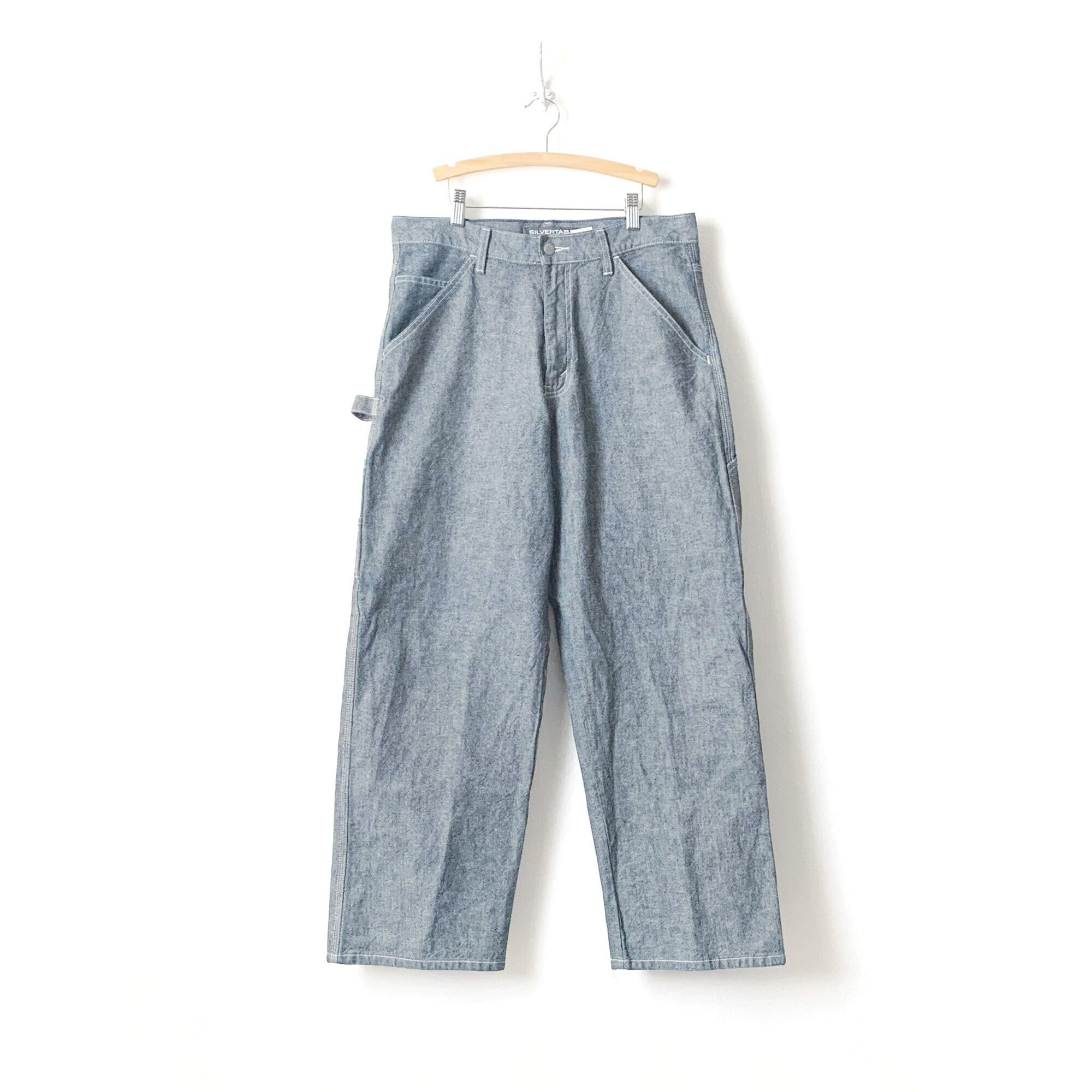 Vintage Levi's Silvertab Carpenter Jeans Gray Baggy Jeans - Etsy