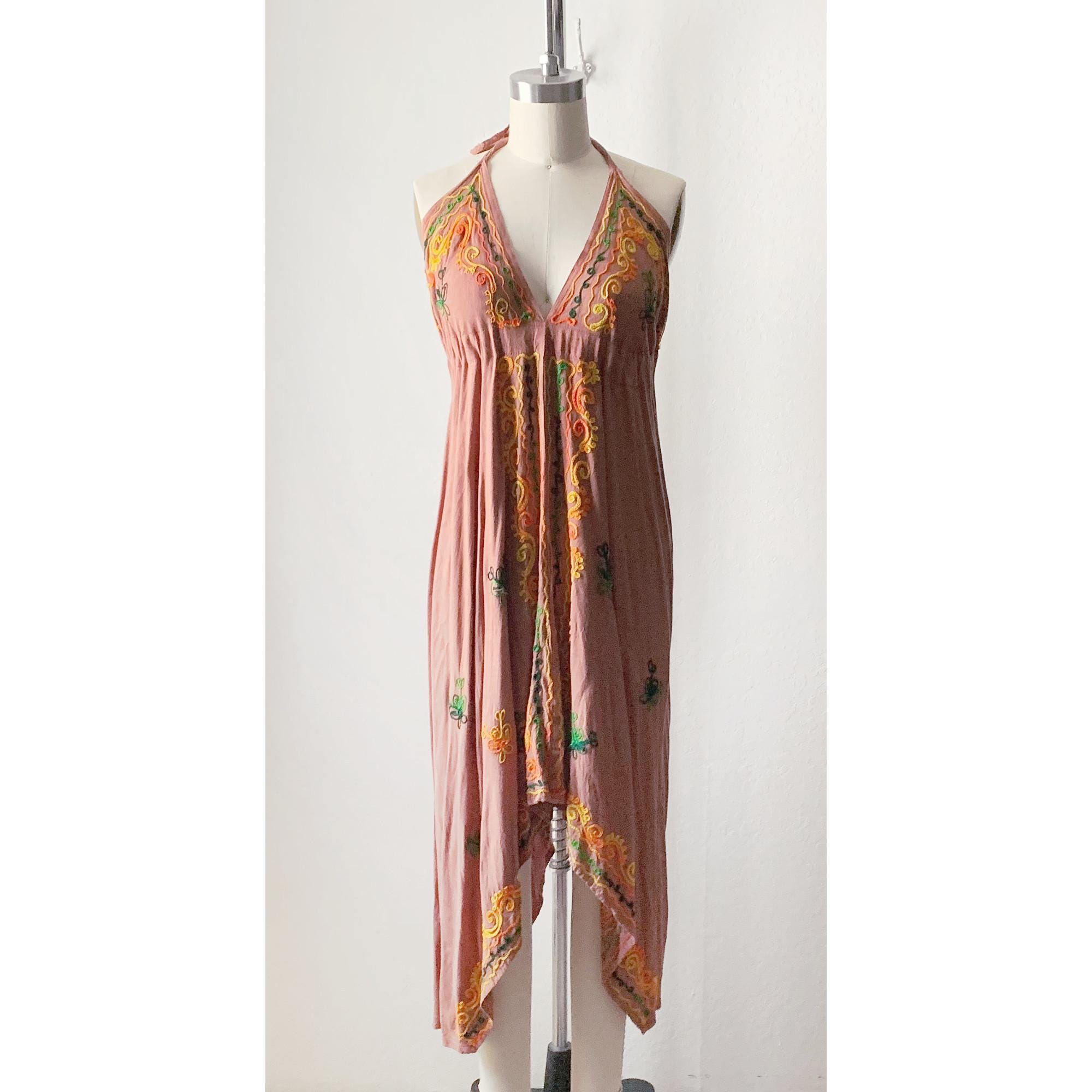90s Halter Dress - Etsy