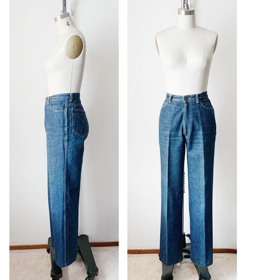 Vintage 70s Calvin Klein High Waist Jeans Made in… - image 6