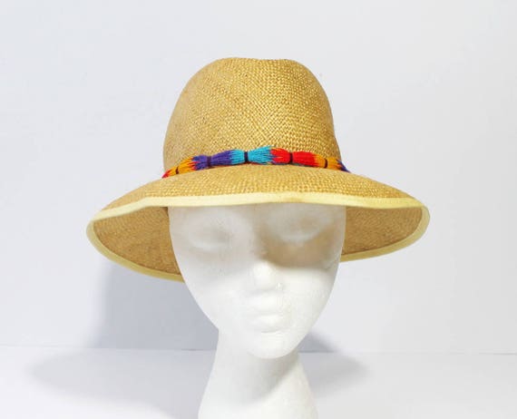 Vintage Betmar Tassel Straw Hat