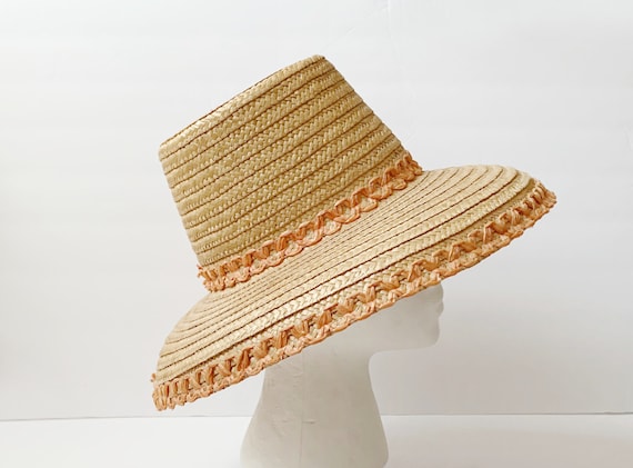 1960s Flat Top Straw Hat