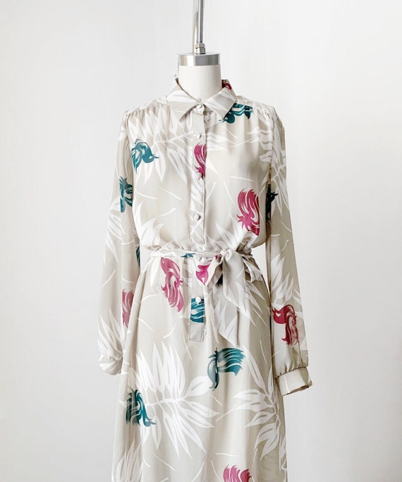 Vintage 70s Lanvin Floral Day Dress