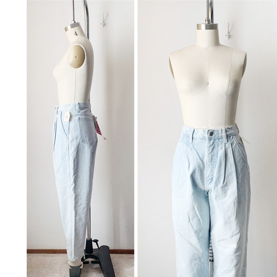 Vintage 90s Bill Blass High Waist Balloon Jeans - image 6