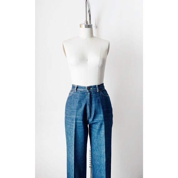 Vintage 70s Calvin Klein High Waist Jeans Made in… - image 8