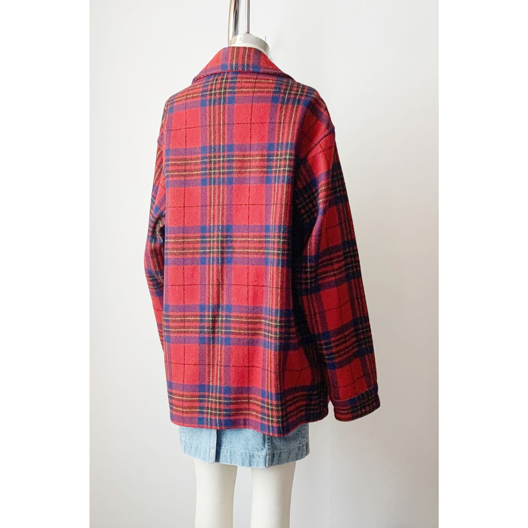 Vintage 70s Pendleton Buffalo Plaid Wool Men