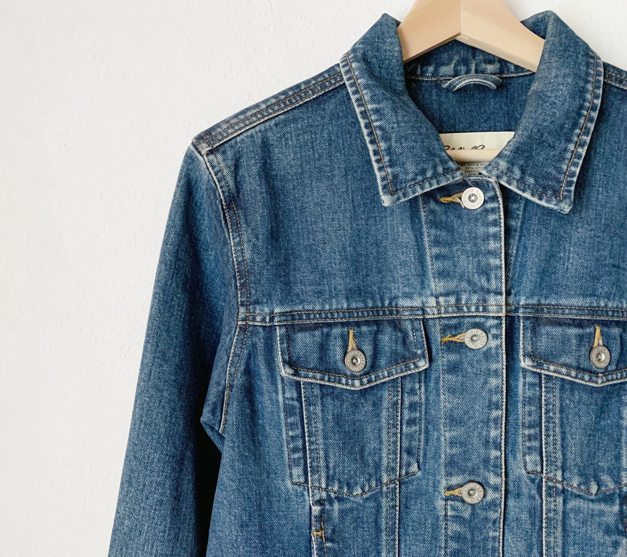 Vintage 90s Eddie Bauer Women Denim Jacket - Etsy