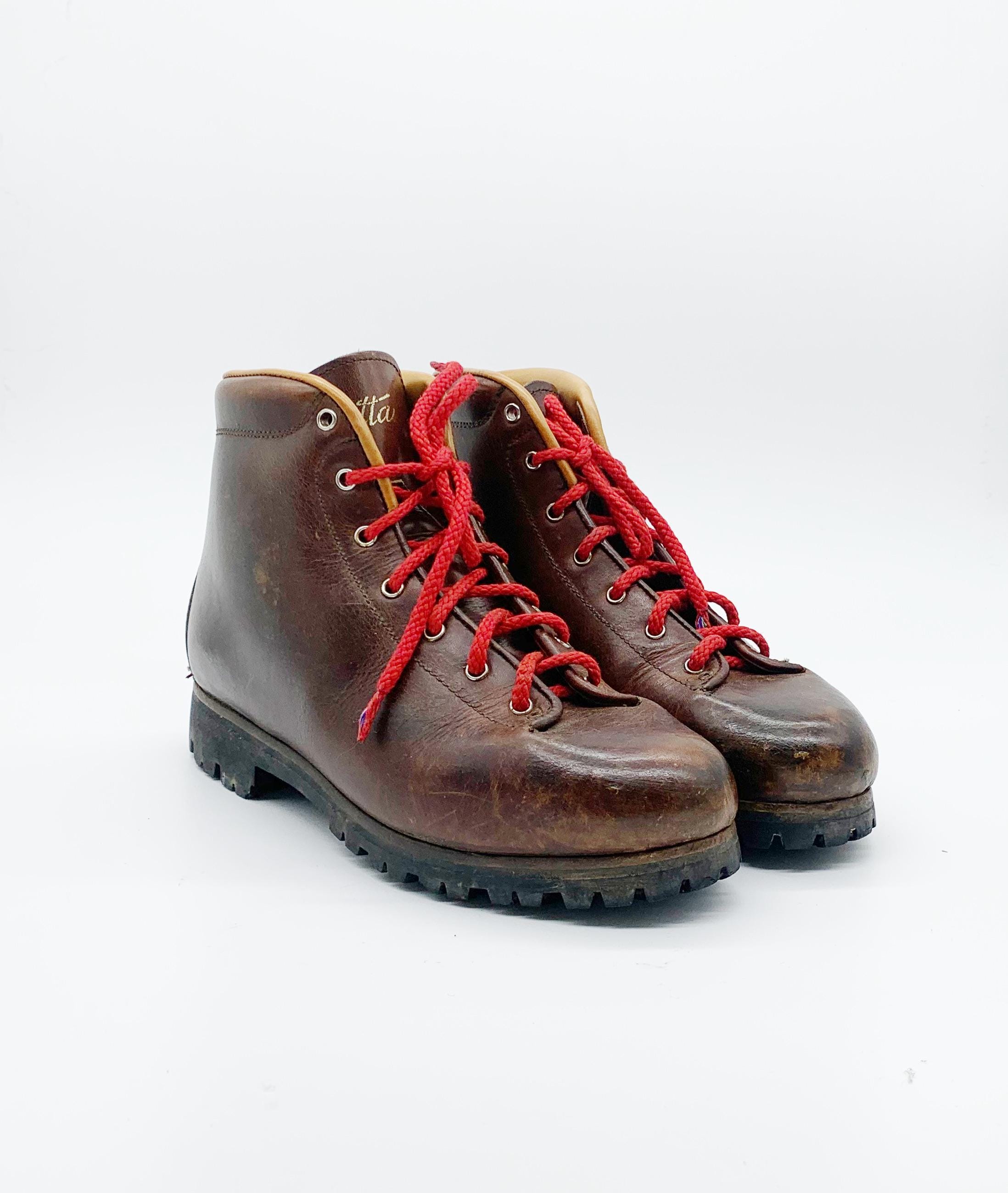 Vintage Leather Vibram Boots - Etsy display picture 1