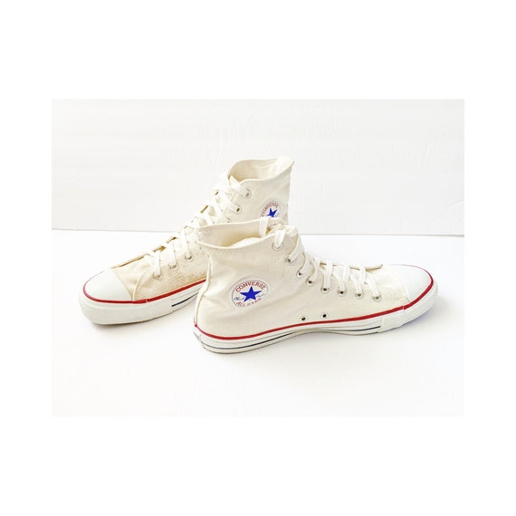 Vintage 1990s Converse Chuck Taylor All Star Hi Top off White - Etsy