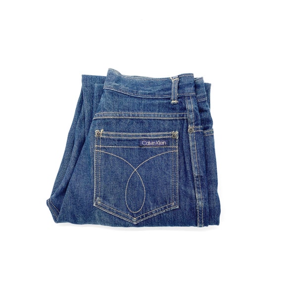 Vintage 70s Calvin Klein High Waist Jeans Made in… - image 9