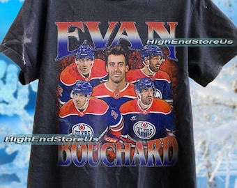 Evan Bouchard Shirt Ice Hockey American Professional Hockey Championship Sport Merch Vintage Sweatshirt Hoodie Graphic Tee Gift Fans