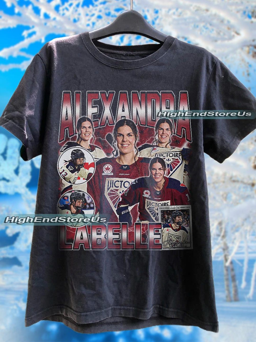 Vintage Alexandra Labelle Hockey Shirt, Women Vintage Hockey Shirt ...