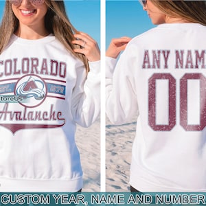 Vintage Colorado Avalanche Sweatshirt, Retro Colorado shirt, Colorado Hockey Fan shirt, Colorado Sweatshirt, Custom hockey tee
